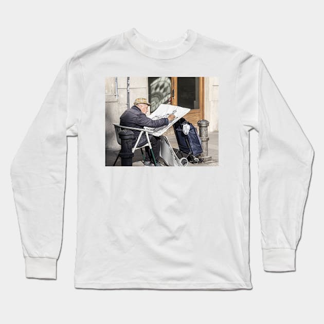 Street Artist Long Sleeve T-Shirt by Memories4you